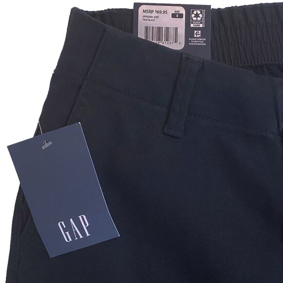 GAP Classic Twill Cuffed Pant Relaxed Fit NAVY Blue Women's Size 4 NWT - Picture 4 of 8